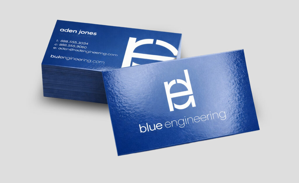 Glossy laminated Business Cards