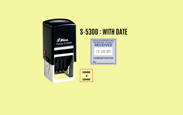 530date ( siez: 3×3 cm)