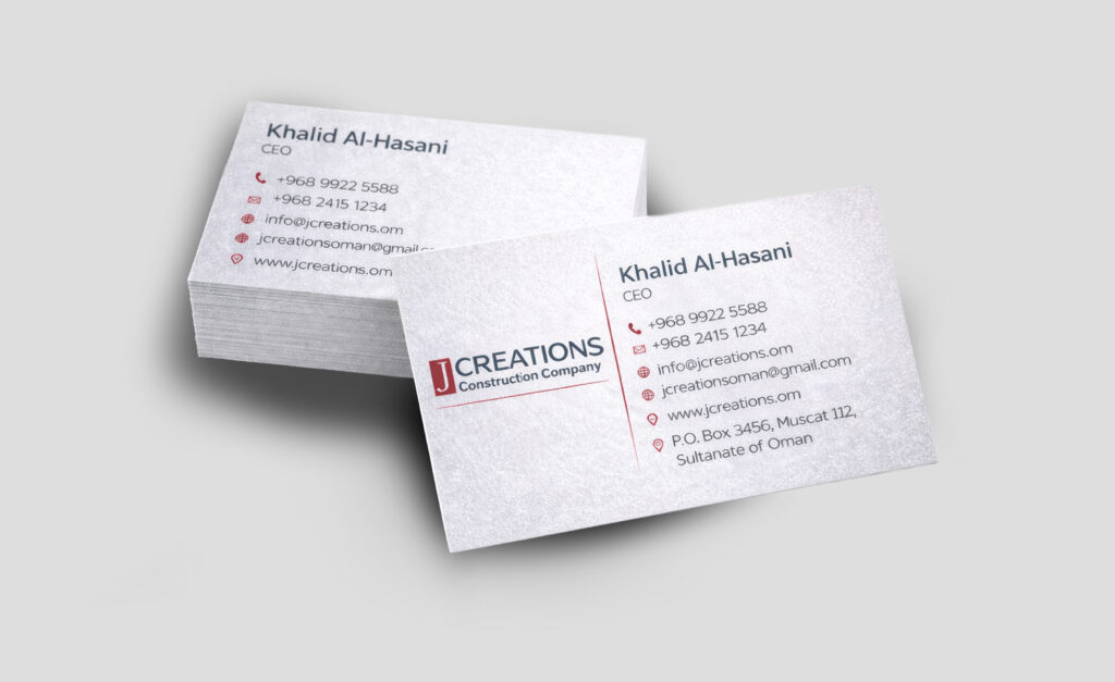 Ice silver Business card