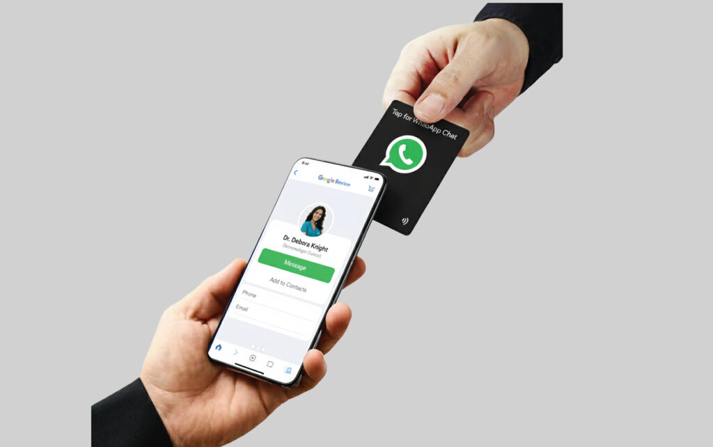 WhatsApp NFC card